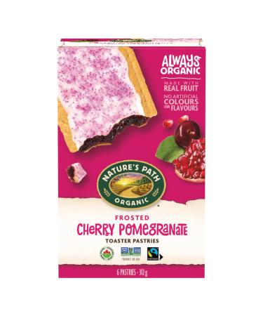Nature's Path Organic Cherry Pomegranate Frosted Toaster Pastries 312g Box