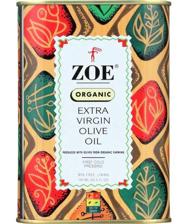 Zoe, Organic Extra Virgin Oil Olive, 25.5 Ounce