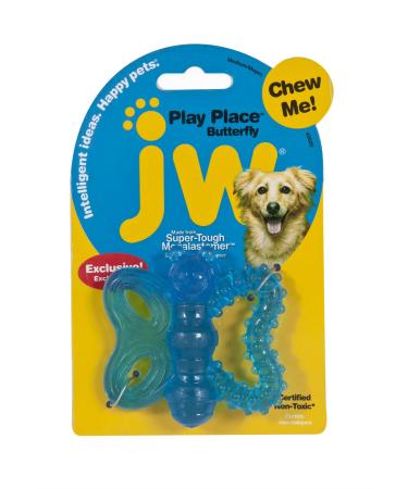 JW Pet Playplace Butterfly Teether  Multicolor Adult Multicolor