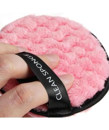 Reusable Makeup Remover Pads | Makeup Remover Cloth Pads for Cleaning - Eye Makeup Remover Pads Facial Cleansing Pads for Men and Women Wet and Dry Use Pink - Buy Online on SooperMarket.com