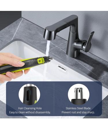 YINKE Manual 3 Razor Replacement Blades and Nose Hair Trimmer Heads - Compatible with O Blade QP2520 QP2630 QP2724 QP2734 QP2834, O Blade 360 & OBlade Pro Electric Shaver - 3+1Pcs - Buy Online on SooperMarket.com
