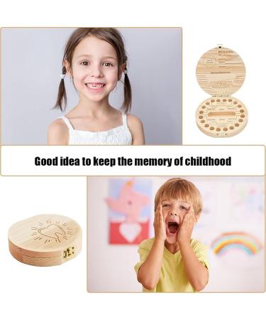 Premium Wooden Milk Tooth Box | Baby Tooth Storage & Display for Girls | Perfect Gift for Birth | Elegant Souvenir Box - Buy Online on SooperMarket.com
