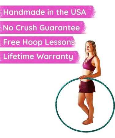 The Spinsterz Beginner Hoop - Weighted Fitness Hula-Hoop for Adults - Made in USA - X-Large 42 Diameter - Burgundy - Buy Online on SooperMarket.com