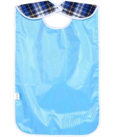 Adult Bib 3Colors Adult Waterproof Mealtime Bib Double Layer Elder Dinning Clothes Protector Ideal for Inconvenience People(Blue) - Buy Online on SooperMarket.com