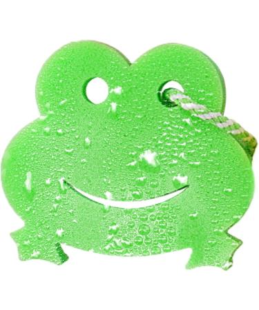 Body Sponge for Shower - Animal Shape Bath Scrubber Bathing Sponge Cartoon Scrubber for Body Wash Cleaning Bathing Accessories Frog - Buy Online on SooperMarket.com