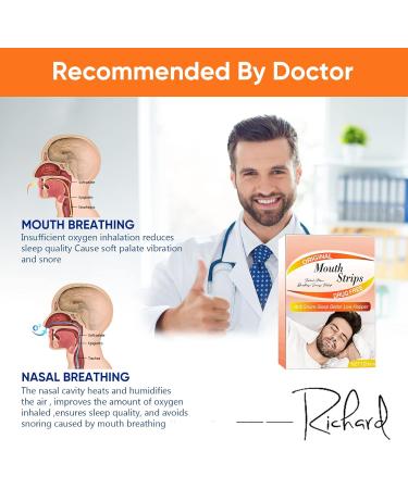 Advanced Gentle Anti Snoring Mouth Tape - Improve Nasal Breathing and Sleep Quality - Buy Online on SooperMarket.com