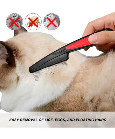 Cat Ridge Stainless Steel Brush - Gentle Scalp Care & Lice Comb for Cats & Dogs | Durable Flea & Tangle Remover - Buy Online on SooperMarket.com