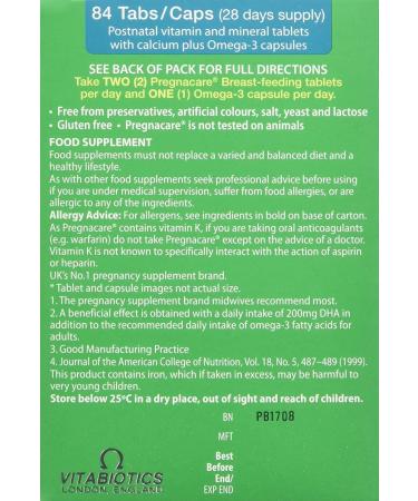 (2 Pack) Vitabiotics Pregnacare Breastfeeding Tablets/Capsules - Best for Mother and Baby - Buy Online on SooperMarket.com
