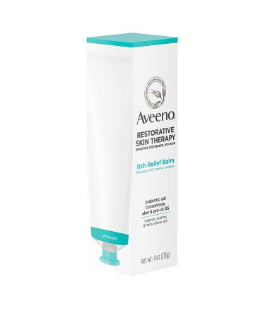 Aveeno Restorative Skin Therapy Itch Relief Balm 4 oz - Soothing Moisturizer for Dry, Itchy Skin - Buy Online on SooperMarket.com