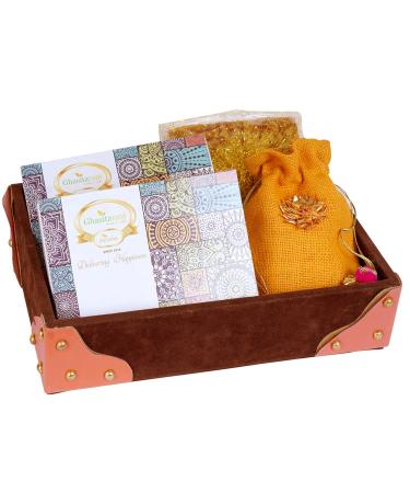 Ghasitaram Gifts Lohri Gifts Lohri Sweets Gacchak Hampers Korno Lohri Basket