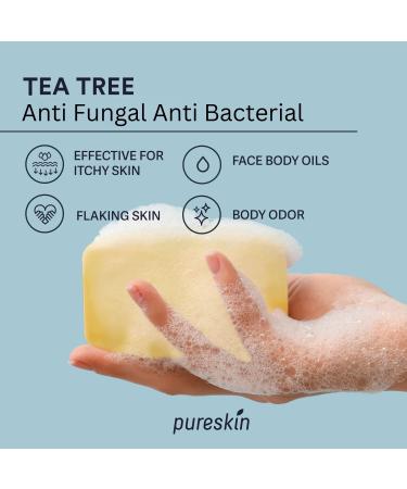 Extra Strength Tea Tree Antifungal Soap - Psoriasis Athlete's Foot & Eczema Relief | 2PCS Body Wash for Body Odor & Tinea Versicolor - Buy Online on SooperMarket.com