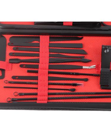 23 Pieces Black Stainless Steel Nail Clippers Set with Incisive Edges and Easy to Carry Nail Clipper Kit Ages Suitable for Hand and Foot Care Needs - Buy Online on SooperMarket.com