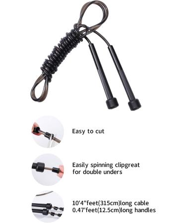 JUSDO 8 Pack Adjustable PVC Jump Rope for Cardio Fitness - Versatile Exercise Tool for Kids and Adults - 9 Feet - Buy Online on SooperMarket.com