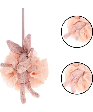 Easter Rabbit Bath Ball Pouf - Exfoliating Kids & Adults - Plush Scrubber for Shower - Loofah Accessory for Home & Hotel - Bunny Design - Buy Online on SooperMarket.com