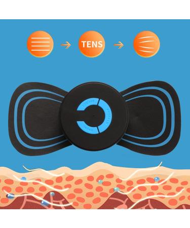 TENS Neck & Full-Body Massage Pad | Reusable Portable Massager | 10 Gears Microstrom for Fatigue Relief & Spinal Comfort - Buy Online on SooperMarket.com