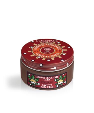 L'OCCITANE Shea Chestnut Compote Scrub 200ml | Body Scrub for All Skin Types | Enriched with Shea Butter Chestnut Body Scrub 200ml