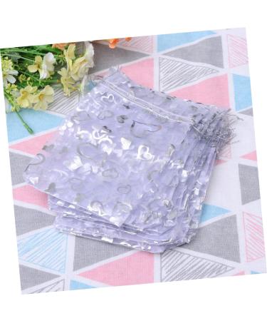 Anneome 100pcs Wedding Candy Pouch Mini Party Bags Packing Bag Bride Christmas Chocolate Candies 7X9cm Silver - Buy Online on SooperMarket.com