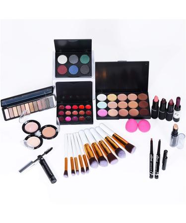 Full Makeup Kit for Women - Professional Cosmetic Gift Set with Eyeshadow Lipstick Concealer & Brushes - Buy Online on SooperMarket.com