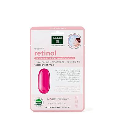 Buy Earth Therapeutics Retinol Facial Sheet Mask | Moisturize & Replenish Skin - International Shipping - Buy Online on SooperMarket.com