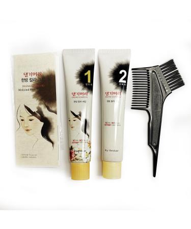 Daeng Gi Meo Ri Korean Herbal Hair Dye Cream Black - PPD-Free Gray Coverage & Hair Protection High-Keratin Formula - 5 Oz - Buy Online on SooperMarket.com