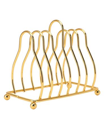 Gold Palette Rack - Carbon Steel Makeup Organizer with 6 Compartments | Coaster Holder & Drying Stand - Buy Online on SooperMarket.com
