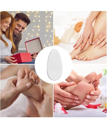 Glass Foot File Callus Remover Clear Glass Foot File Pedicure Helper - Pedicure Foot Buffer in Shower Foot Scrubber for Removes Dead Skin Egg - Buy Online on SooperMarket.com