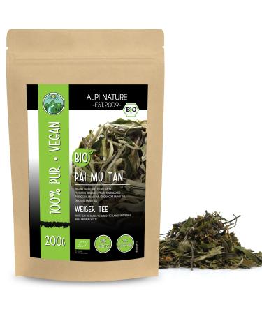 ORGANIC Pai Mu Tan Tea (200g) Pai Mu Tan White Tea from controlled organic cultivation Organic Pai Mu Tan White Tea cut 200 GR