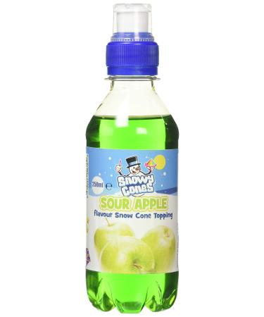 Snowycones | Syrup for Snow Cones and Shaved Ice | Not Slush | 250 ml Sour Apple