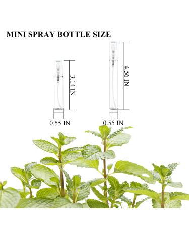 105PCS Mini Spray Bottles - 5ML Clear Glass Perfume Containers for Fragrance, Cosmetics, Essential Oils - Refillable, Fine Mist Atomizer for Travel - Empty Sample Spray Bottles for Cleaning - Buy Online on SooperMarket.com