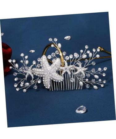 FOYTOKI Starfish Hair Comb Hair Comb Hair Comb Accessory Bridal Hair Comb Hair Side Combs Bridal Headpieces for Wedding Decorative Hair Combs Wedding Hair Accessories for Brides - Buy Online on SooperMarket.com