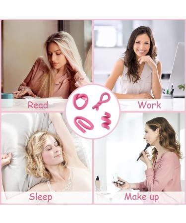 30-Piece 9.45 Flexible Curling Rods Set with SEPGLITTER Hair Twist Foam Rollers and Pintail Comb - No Heat Curlers for Girls - Pink Foam Hair Curler for Long & Short Hair - Buy Online on SooperMarket.com