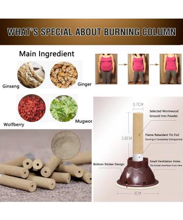 Moxa Sticks for Moxibustion Moxibustion Sticks 50/100/150Set Moxibustion Gathering Energy Burning Column Moxa Stick Moxa Box Moxa Heat Pack Moxibustion Box with Self-Stick Base (100Set) - Buy Online on SooperMarket.com