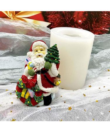Christmas Silicone Candle Mold Santa Claus 3D Soap Mold Aroma Candle Plaster Mold Chocolate Mold Christmas Home Decor Santa Mold Silicone Chocolate Soap 3d S0098 - Buy Online on SooperMarket.com