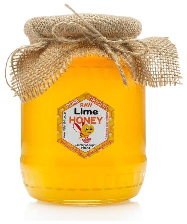 RAW HONEY | 1 1kg | Lime honey in glass jar | Absolutely Pure Raw Natural Unpasteurized | Fresh | Made by Bees | Lime honey 1.1 kg (Pack of 1)