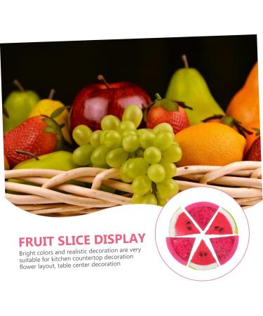 Warmhm 1 Set Fruit Slices Ornament for Kids Fake Dragon Fruit Fake Pitaya Fake Watermelon Slices Watermelon Decorations Pitaya Slice Ornament Soft Pvc Artificial Child Fake Fruit - Buy Online on SooperMarket.com