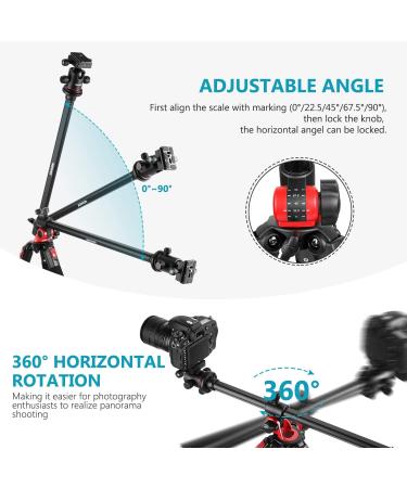 NEEWER 72 Camera Tripod Monopod with Ball Head, Arca Type QR Plate, Bag - Max Load 33lb - Buy Online on SooperMarket.com