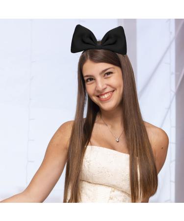 WLLHYF Bow Headbands Red Bowknot Hair Band Fashion Cute Hair Hoop Big Bowknot Headdress Perfect Hair Accessories for Women Girls Party Cosplay Christmas Valentine's Day Black - Buy Online on SooperMarket.com