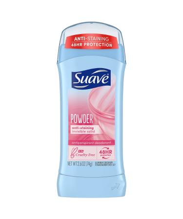 Suave Deodorant Antiperspirant & Deodorant Stick 48-hour Odor and Wetness Protection Powder Deodorant for Women 2.6 oz Powder Fresh 2.6 Ounce (Pack of 1)