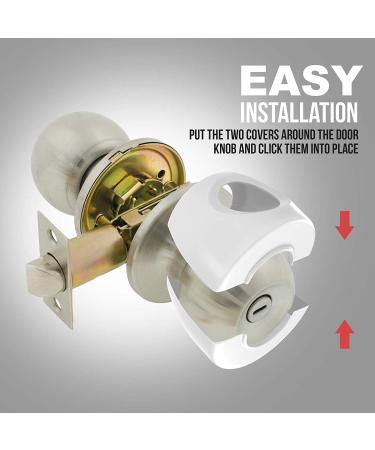 Tiny Patrol 8 Pack Baby Safety Childproof Door Knob Cover  Universal-Fit Most Knobs - Buy Online on SooperMarket.com