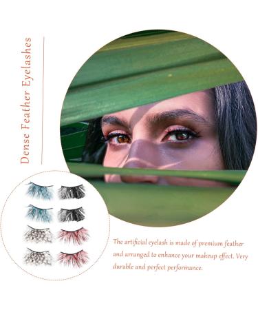 ABOOFAN 8 Pairs Fake Eyelashes Layered Fake Lashes Long Halloween Eyelashes Eyeliner Strip Sticker False Eyelash Halloween Costumes Halloween Party Fake Eyelash 3d Fluffy Cosmetic - Buy Online on SooperMarket.com