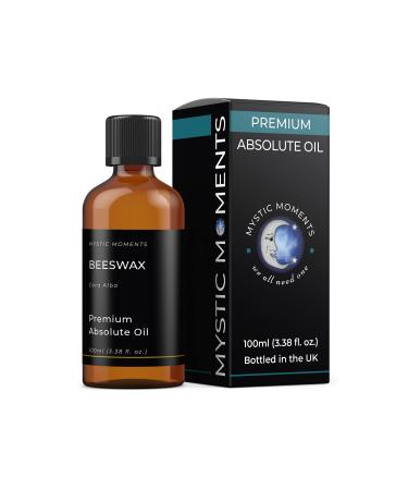Mystic Moments | Beeswax Absolute Oil 100ml (Cera Alba) Pure & Natural Absolute Oil for Skincare Perfumery & Aromatherapy 100 ml