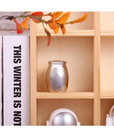 LZZEM 1 Piece Mini Keepsake Urn Stainless Steel Cremation Urn Jewelry Small Urn Used for Human Ashes Waterproof Decorative Ashes Loss of Pet Sympathy - Buy Online on SooperMarket.com