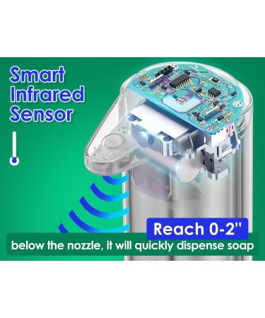 Automatic Soap Dispenser Touchless Soap Dispenser With Infrared Sensor Zwm590 (Silver One Size) Silver One Size - Buy Online on SooperMarket.com