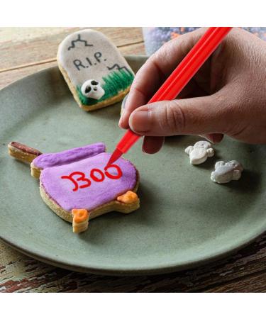 Food Coloring Markers - Food Grade Gourmet Writers for Cake Ultra Fine Thick Tip Food Grade Gourmet Writers Cookie Decorating Supplies 10 Colors Red - Buy Online on SooperMarket.com