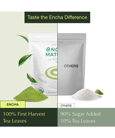 Encha Latte Grade Matcha Green Tea - First Harvest 30g/1.06oz Organic Powder from Uji, Japan for Matcha Latte & Smoothie | Caffeine-Rich, L-Theanine Infused, Sugar-Free - Buy Online on SooperMarket.com
