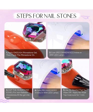 Saviland Nail Rhinestone Glue Gel Set - Strong 10ML Adhesive for Rhinestones, Charms, Acrylic, Press On & Fake Nails - Nail Lamp Required (2PCS) - Buy Online on SooperMarket.com