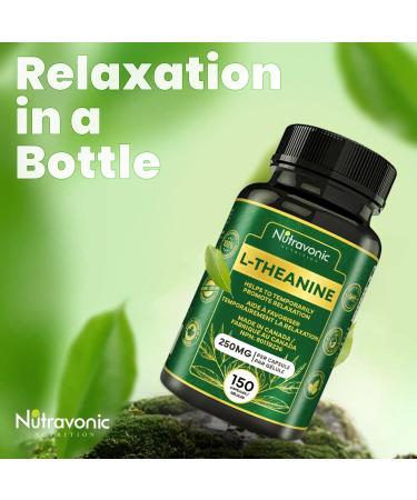 New! Nutravonic L-Theanine Capsules High Potency 250 mg per Capsule (150 Caps). Promotes Relaxation Mental Calmness and Stress Support for Men & Women. Vegan Source. L Theanine 250mg. Non-GMO 150 Capsule 5 Month Supply and Made in Canada. - Buy Online on SooperMarket.com