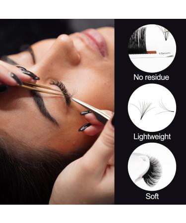 Buy Qwaszx Eyelash Extension Fans - Curling 0.05/0.07 C/D - 8-15mm Mixed Flowering Lashes for Perfect Eyelash Extensions - Buy Online on SooperMarket.com