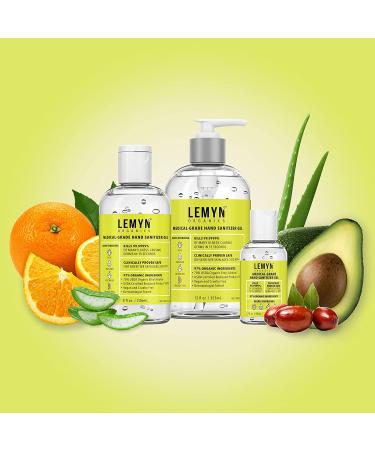 Lemyn Organics Medical Grade Hand Sanitizer Gel - 97% Organic - 12 fl. oz. (Pack of 12) - Buy Online on SooperMarket.com