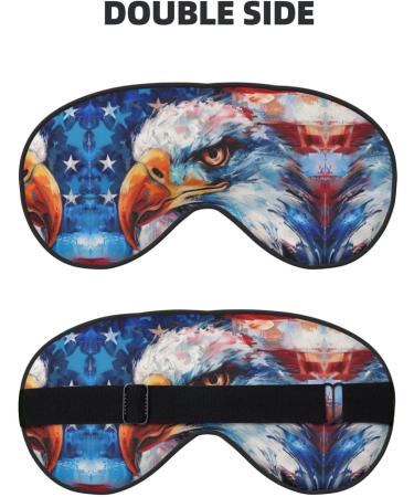 Patriotic Eagle Soft Sleep Eye Mask | Breathable Travel Eye Patch for Women | Perfect for Relaxation - Buy Online on SooperMarket.com